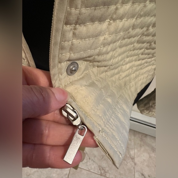 Weatherproof Garment Company Vanilla  Quilted Jacket With Pockets Zip Up Sz S - Picture 6 of 16